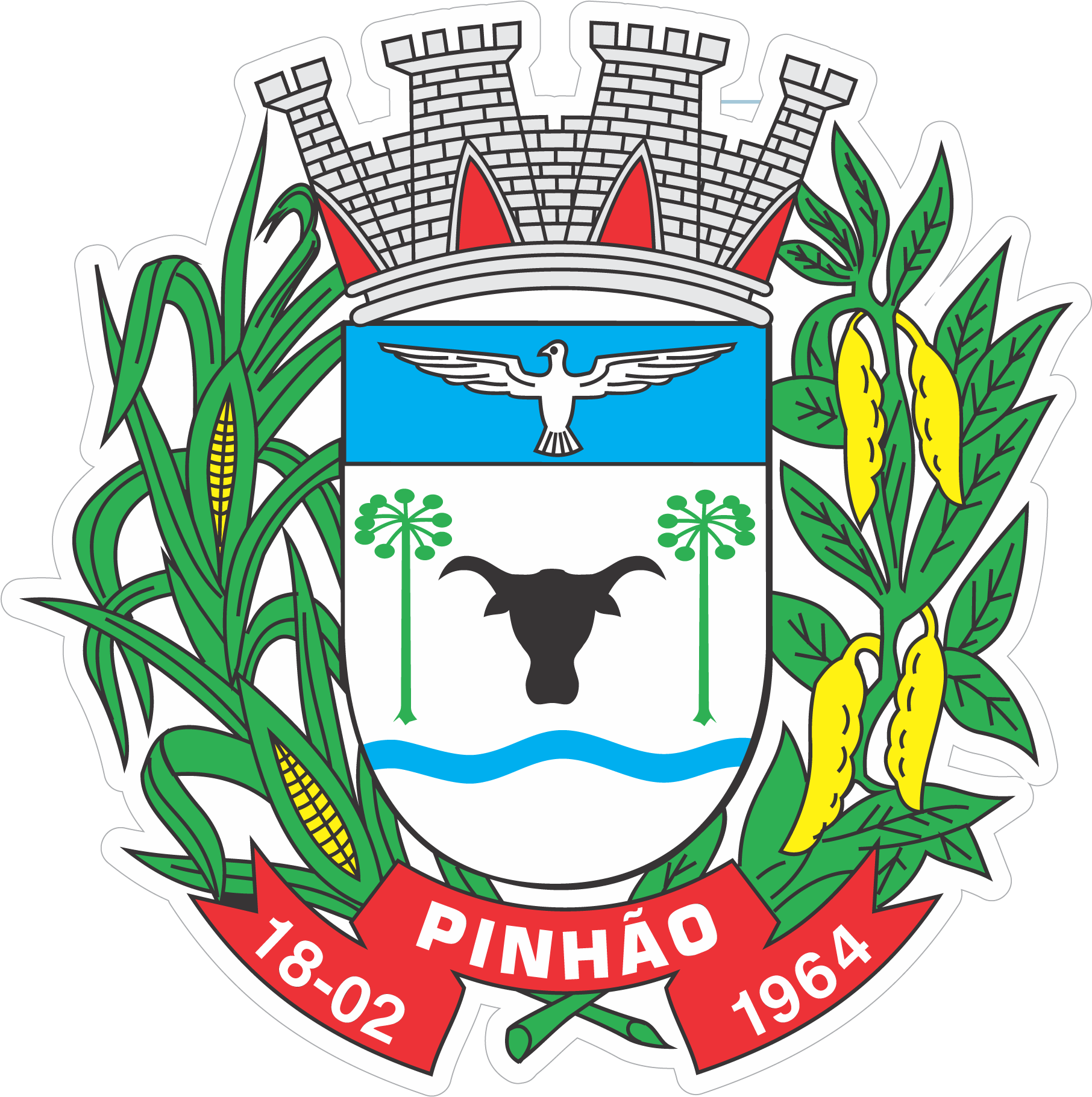 Brasão - Prefeitura Municipal De Pinhão (2113x2201), Png Download