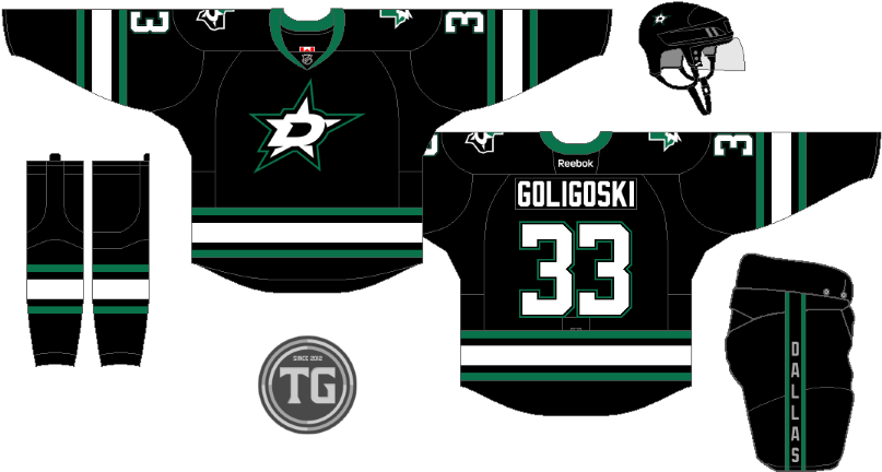 My Concept For A Stars Alternate Jersey - Dallas Stars Alternate Jersey Ideas (825x450), Png Download