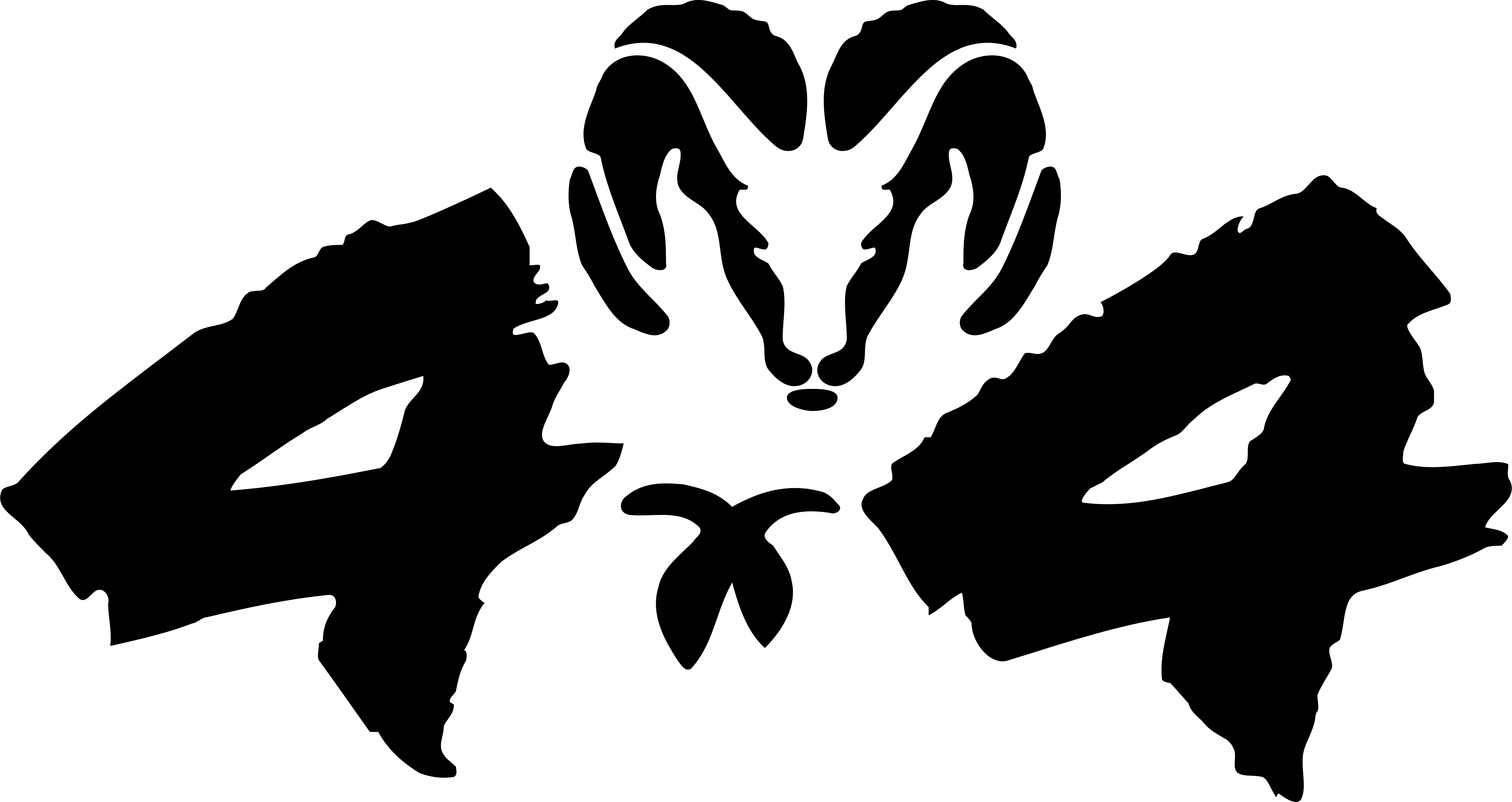Dodge Logo - 4 X 4 Logos (5000x2652), Png Download