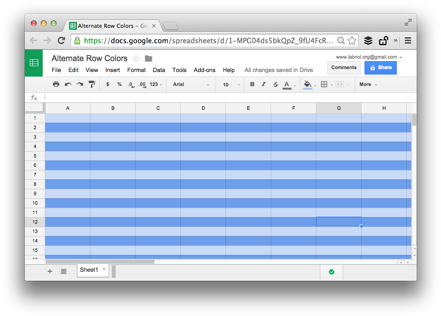 To Color Alternate Rows In Google Sheets - Google Sheets Format (903x651), Png Download