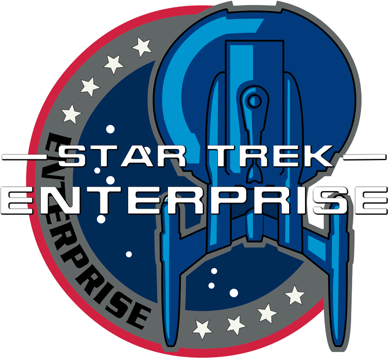 Star Trek Enterprise Patch Title - Logo Star Trek Enterprise Png (786x729), Png Download