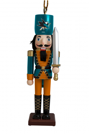 San Jose Sharks Nutcracker Ornament - Carolina Panthers 4" Nutcracker Ornament (465x465), Png Download
