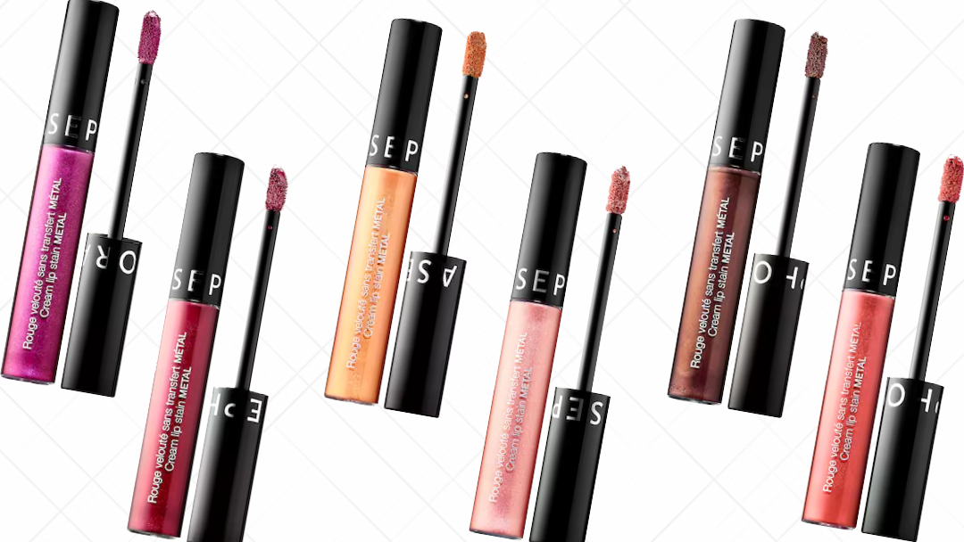 Sephora Metallic Lip Stain (640x360), Png Download