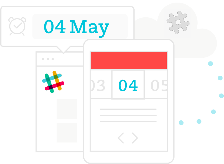 How Slack And Your Calendar Are Synchronized - Slack Calendar (800x600), Png Download
