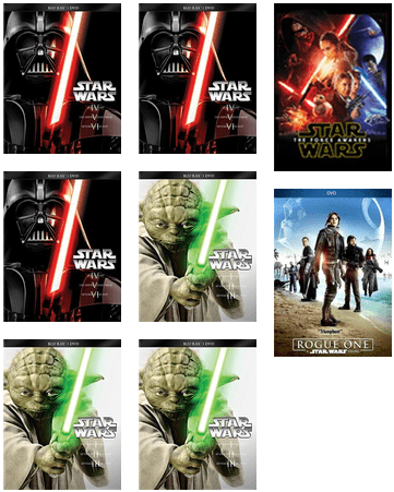 The Star Wars Movies - Star Wars The Force Awakens Dvd With Chewbacca Bobble (436x496), Png Download