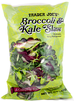 Trader Joe's Broccoli & Kale Slaw - Trader Joe's Broccoli Slaw (355x416), Png Download