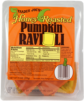 Honey Roasted Pumpkin Ravioli - Trader Joe's Pumpkin Ravioli (500x350), Png Download