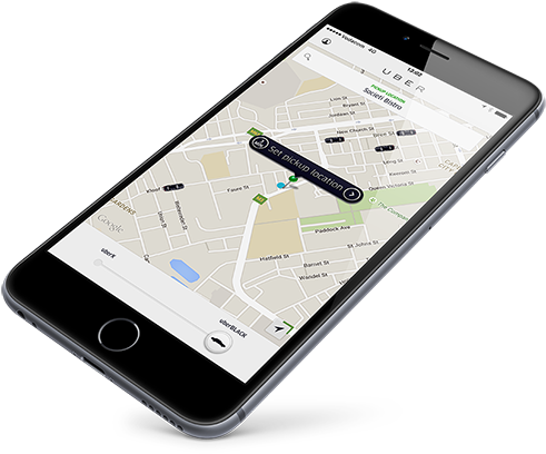 Watch The Video To See How To Request An Uber, Specify - Uber Mobile Png (500x424), Png Download