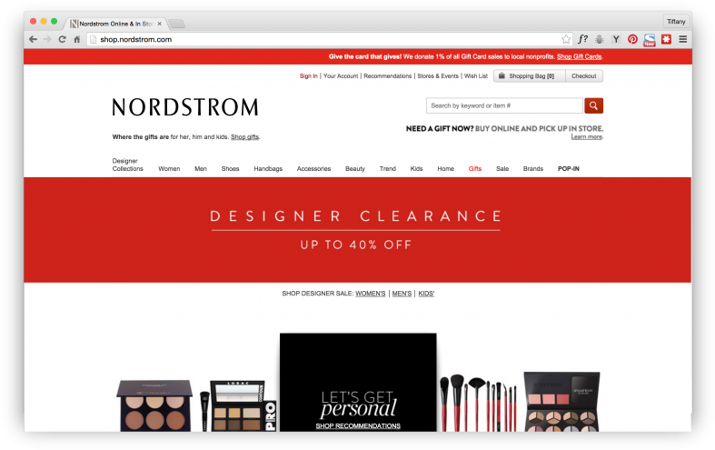 Nordstrom Png Download - Nordstrom Site Design (800x508), Png Download
