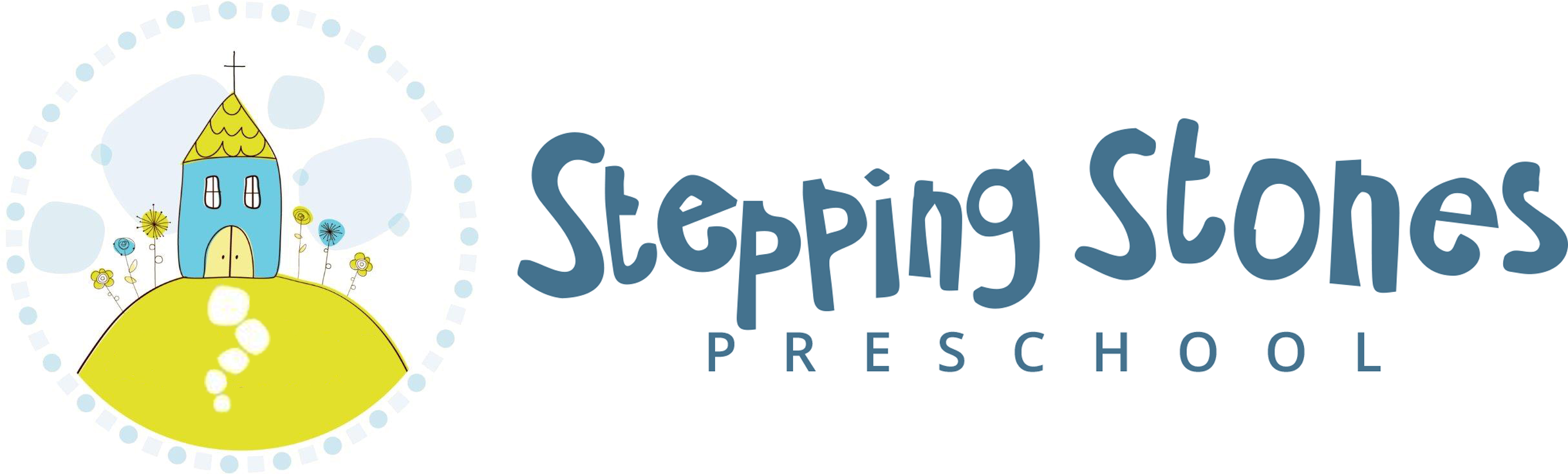 Stepping Stone Pre School Logos (2532x768), Png Download
