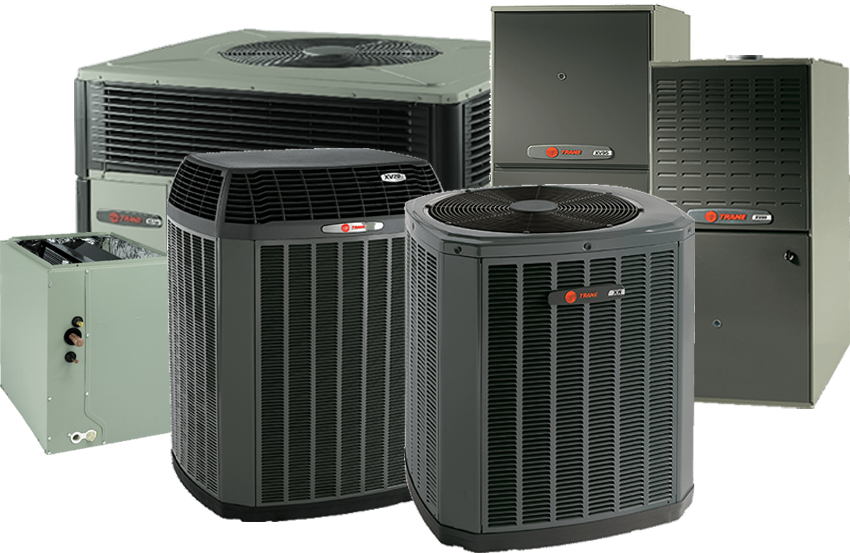New Conditioners Fast Affordable - Air Conditioner Trane (850x553), Png Download