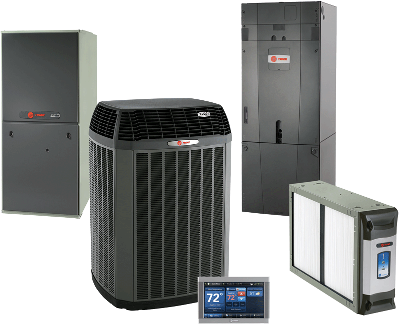D&d Air Conditioning - Trane Hvac System 2018 (451x338), Png Download