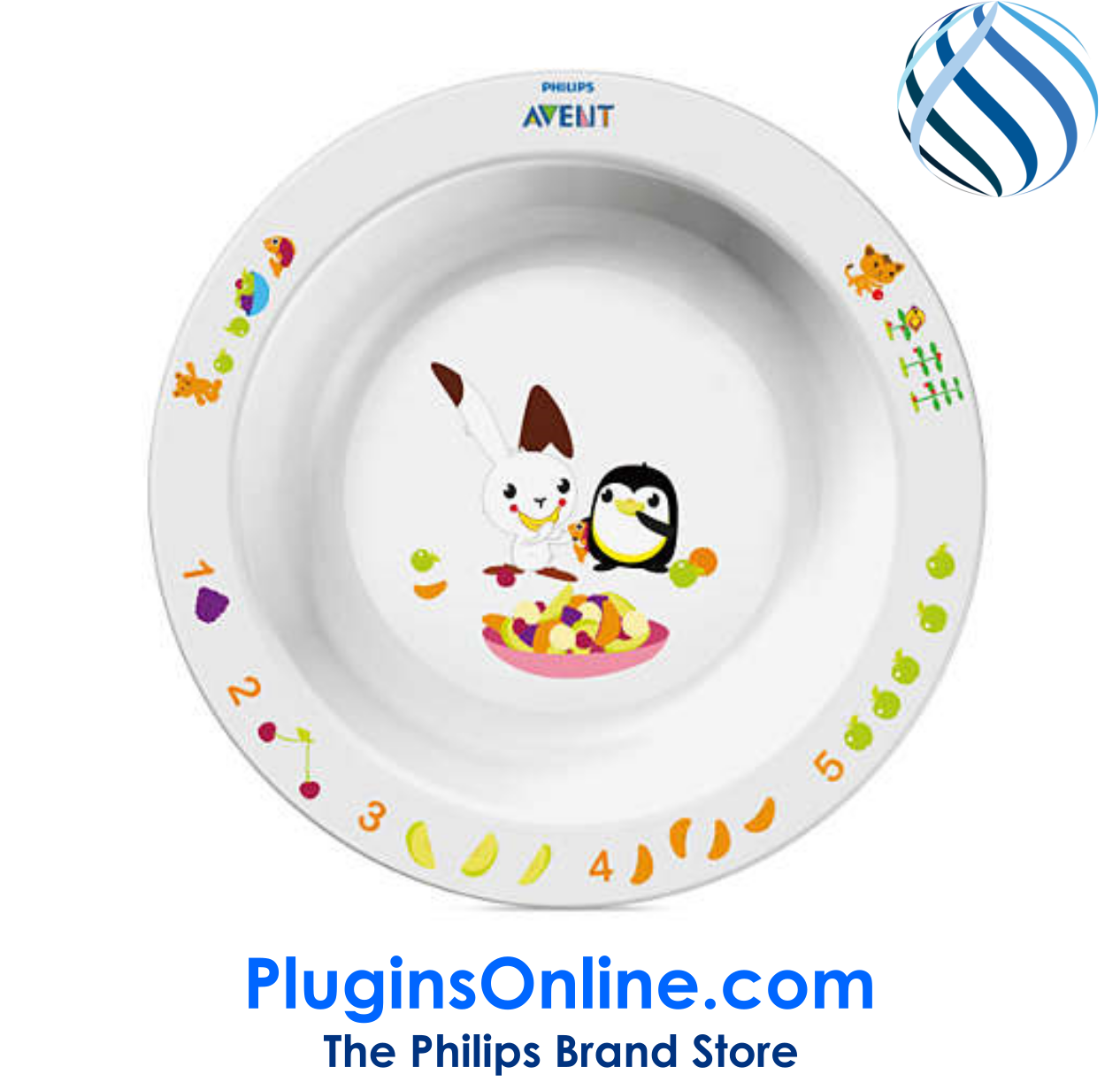 Philips Scf704/00 Big Bowl 12m - Philips Avent Scf704/00 Baby Bowl (big) (1265x1265), Png Download
