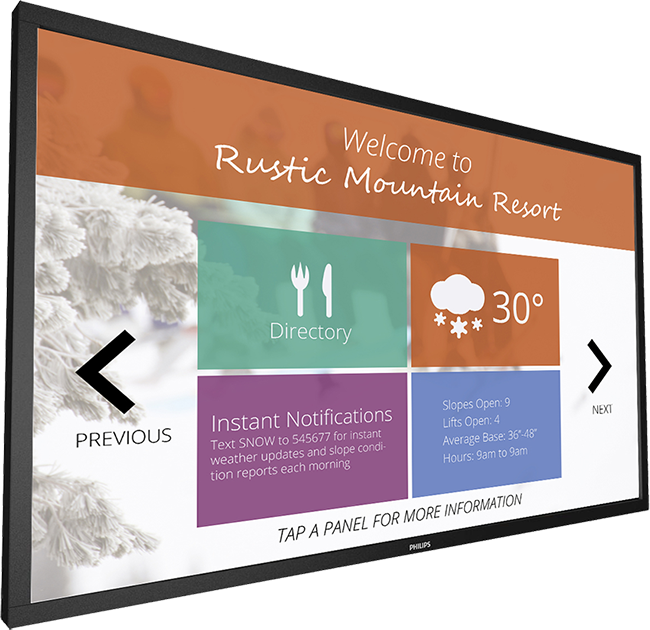 Philips Digital Signage - Phi Philips 43bdl4051t | 43 Inch Signage Solutions (650x630), Png Download
