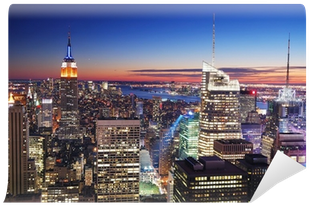 New York City Manhattan Empire State Building And Times - New York City (400x400), Png Download