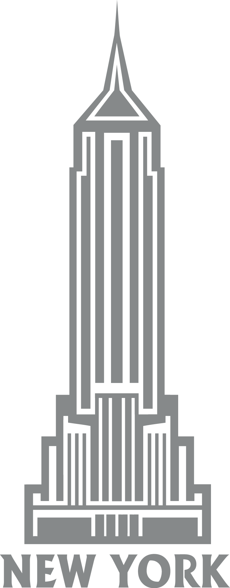 Clipart Empire State Building (750x1913), Png Download