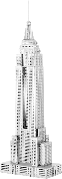 Collection Of Free Skyscraper Drawing Chrysler Building - Empire State Building Png (268x620), Png Download