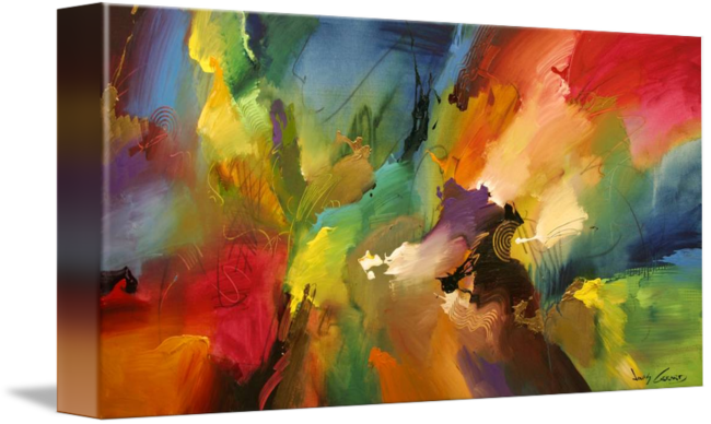 Jpg Royalty Free Stock Cosmic Voyage A By - 'cosmic Voyage 187' Painting Print On Wrapped Canvas (650x388), Png Download