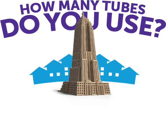 That's Enough To Fill The Empire State Building, Twice - Toilet Paper (571x431), Png Download