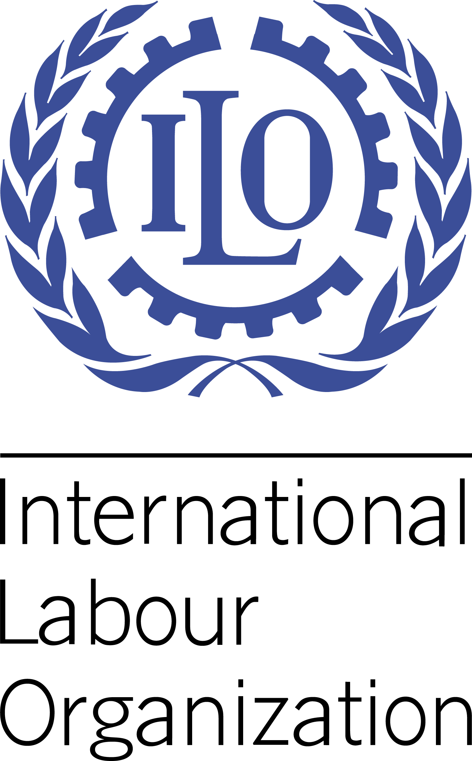 Ilo Logo Blue - International Labour Organization Png (1518x2444), Png Download