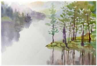 Gallery Direct Mountain Calm Oversized Gallery Wrapped (400x400), Png Download