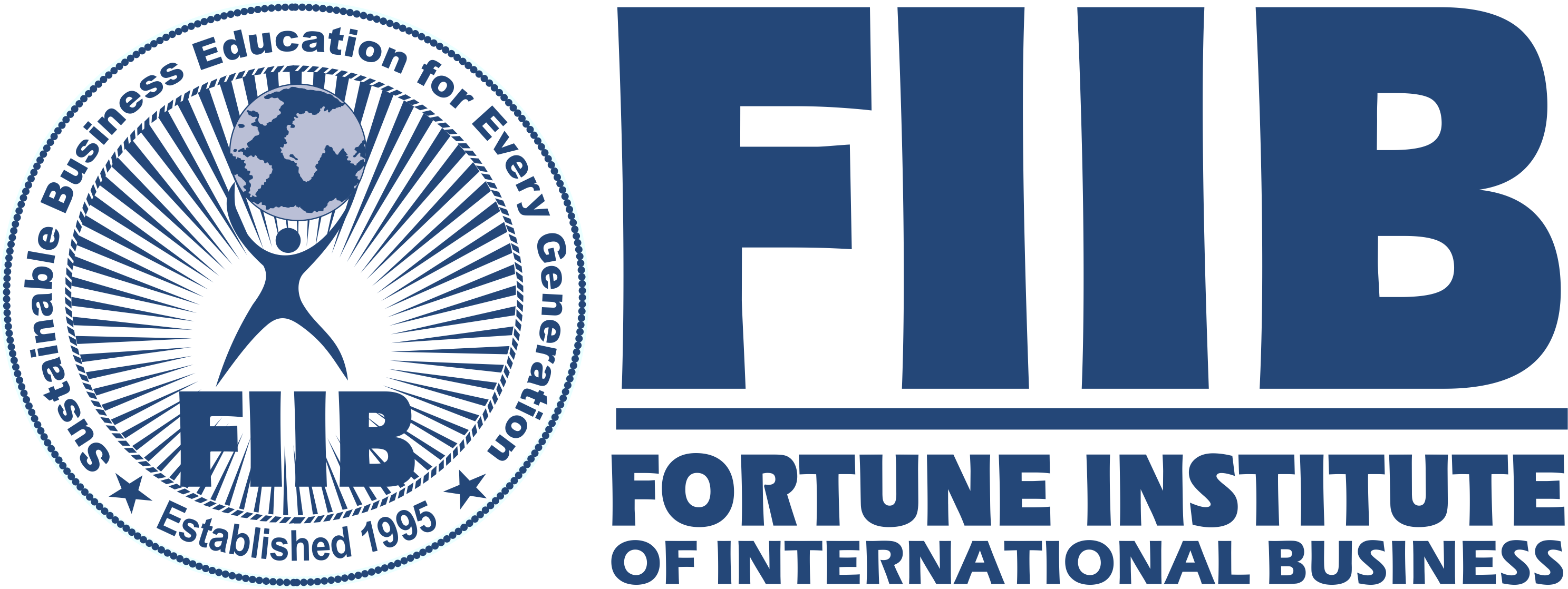 Fortune International Logo - Fortune Institute Of International Business Logo (2974x1118), Png Download