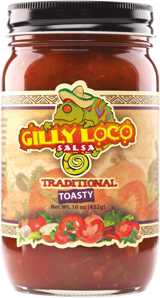 Traditional Salsa - Loco Ghost Pepper Salsa (1000x1000), Png Download