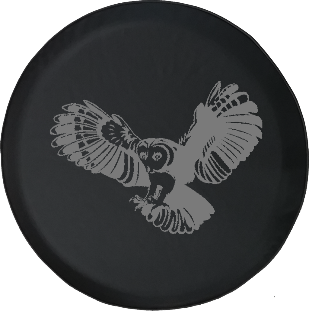 Owl Swooping Down On Prey Offroad Jeep Rv Camper Spare - Hawk (1024x1029), Png Download