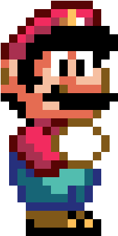 A Small Smw Mario Sprite - Mario Super Mario World (384x384), Png Download