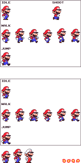Tarkan809s Custom Sprites Art N Stuff Super Mario Bros - Custom Mario Sprites (304x592), Png Download