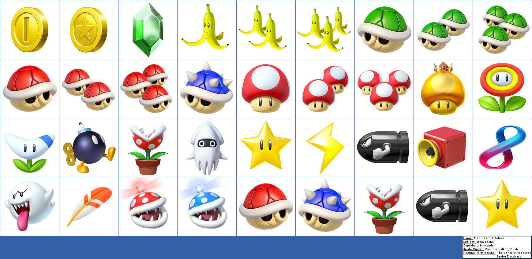 Randome Clipart Mario Kart - Mario Kart 8 Deluxe Items (1738x848), Png Download