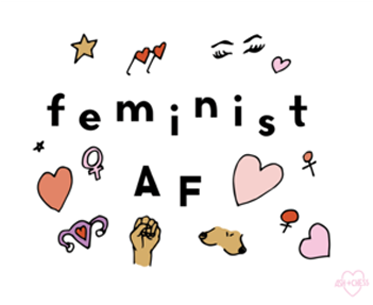 Feminist Af Print - Feminism (600x600), Png Download