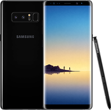 Unlike Many Rival Devices, Samsung Has Preserved The - Samsung Galaxy Note 8 64gb Black (387x381), Png Download
