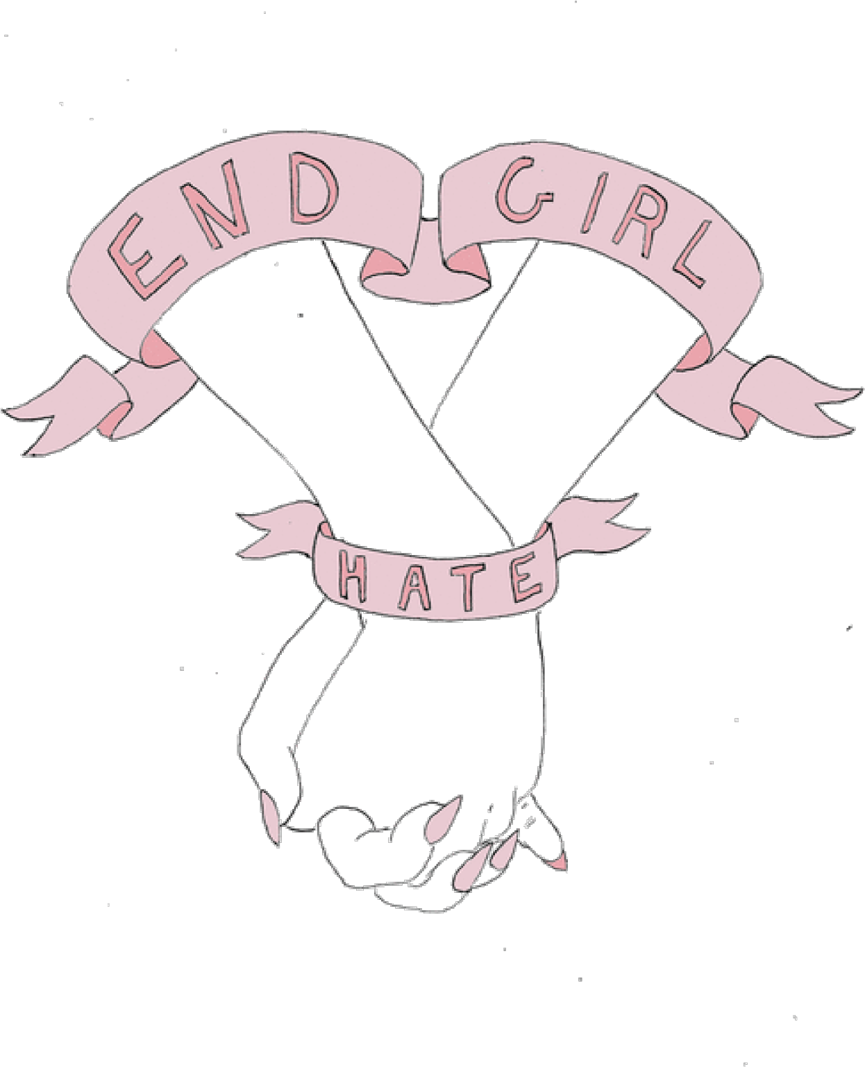 Trait S Pour Empowerment - End Girl Hate (1280x1620), Png Download