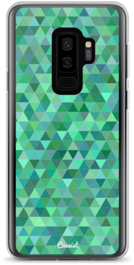 Teal Triangles Samsung Case - Grüne Pastelldreiecke Baby Spucktuch (480x480), Png Download