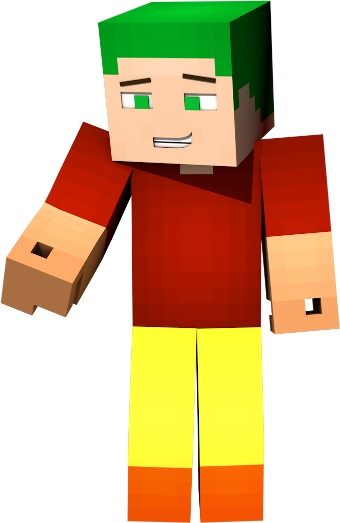 Bow Minecraft Transparent - Red Character Minecraft Png (1920x1080), Png Download