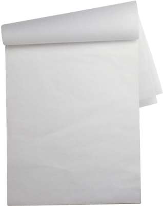 White Folded Paper Sheet - Paper Png (400x400), Png Download