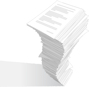 Paper Stack Png Download - Large Amount Of Paper (356x350), Png Download
