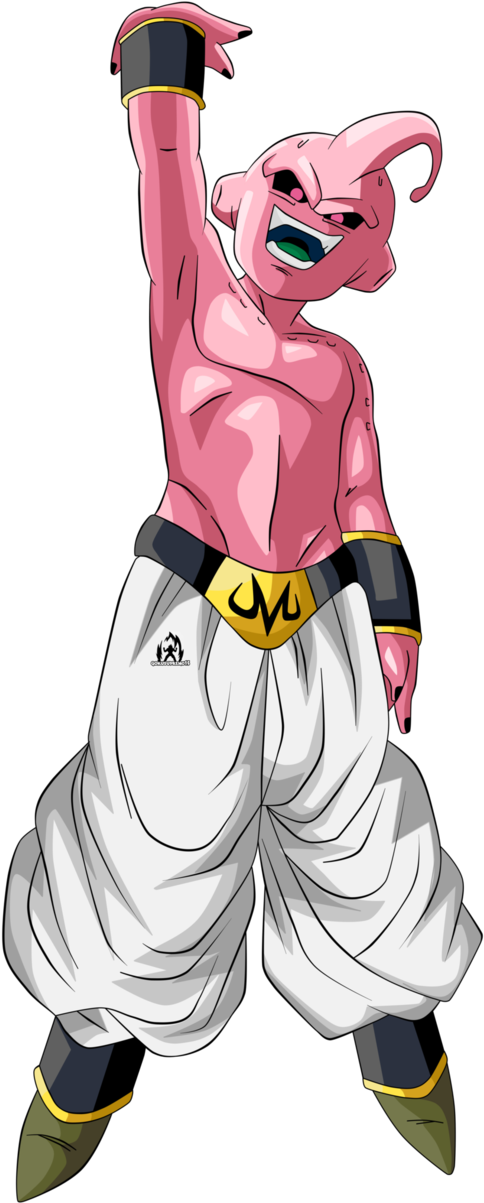 By Gokusupremo On Deviantart - Kid Buu Png (605x1319), Png Download