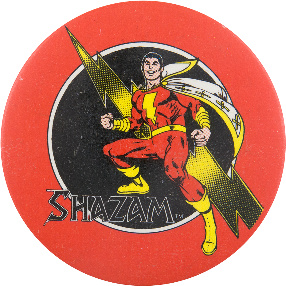 Shazam - Mattel Dc Superheroes Retro Shazam Action Figure (1000x1000), Png Download