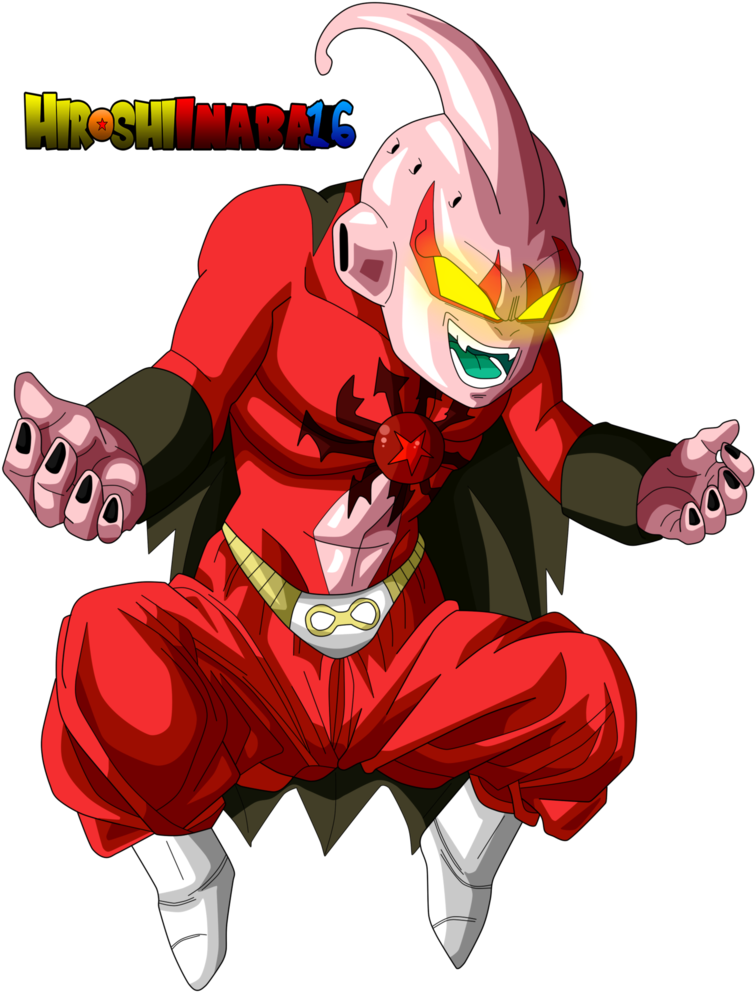 Xeno Kid Buu By Hiroshiianabamodder Dibujos De Dragón, - Buu Xeno (764x1046), Png Download