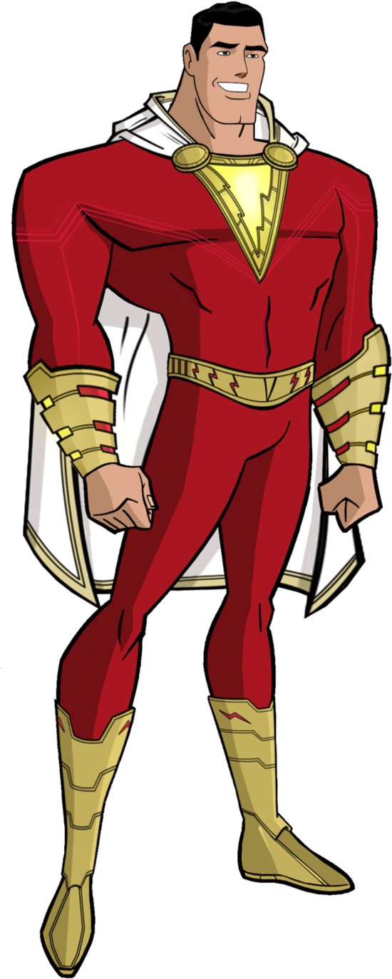 Jlu Shazam By Alexbadass - Shazam Jlu (568x1404), Png Download
