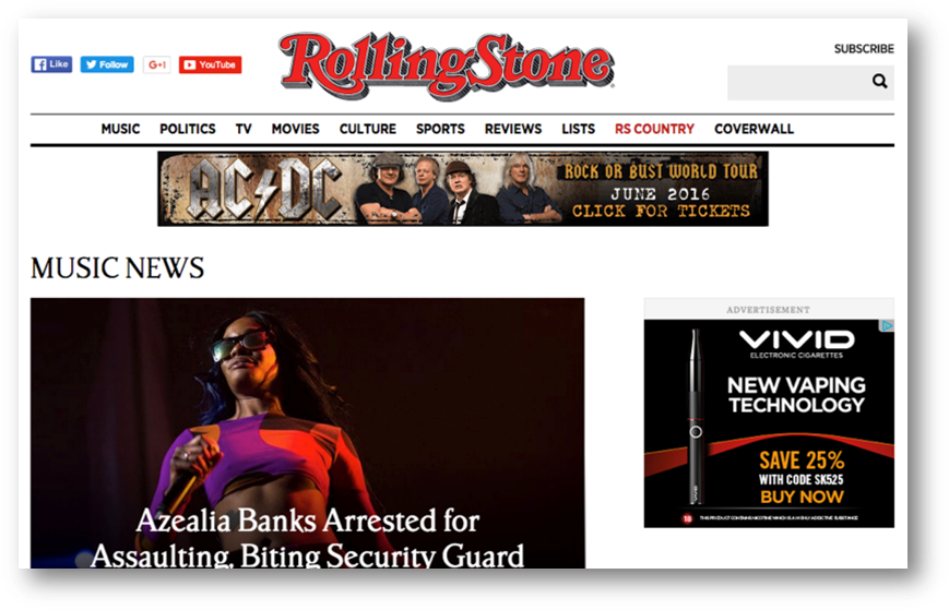 Ac/dc Rock Or Bust - Rolling Stone Cover (876x566), Png Download