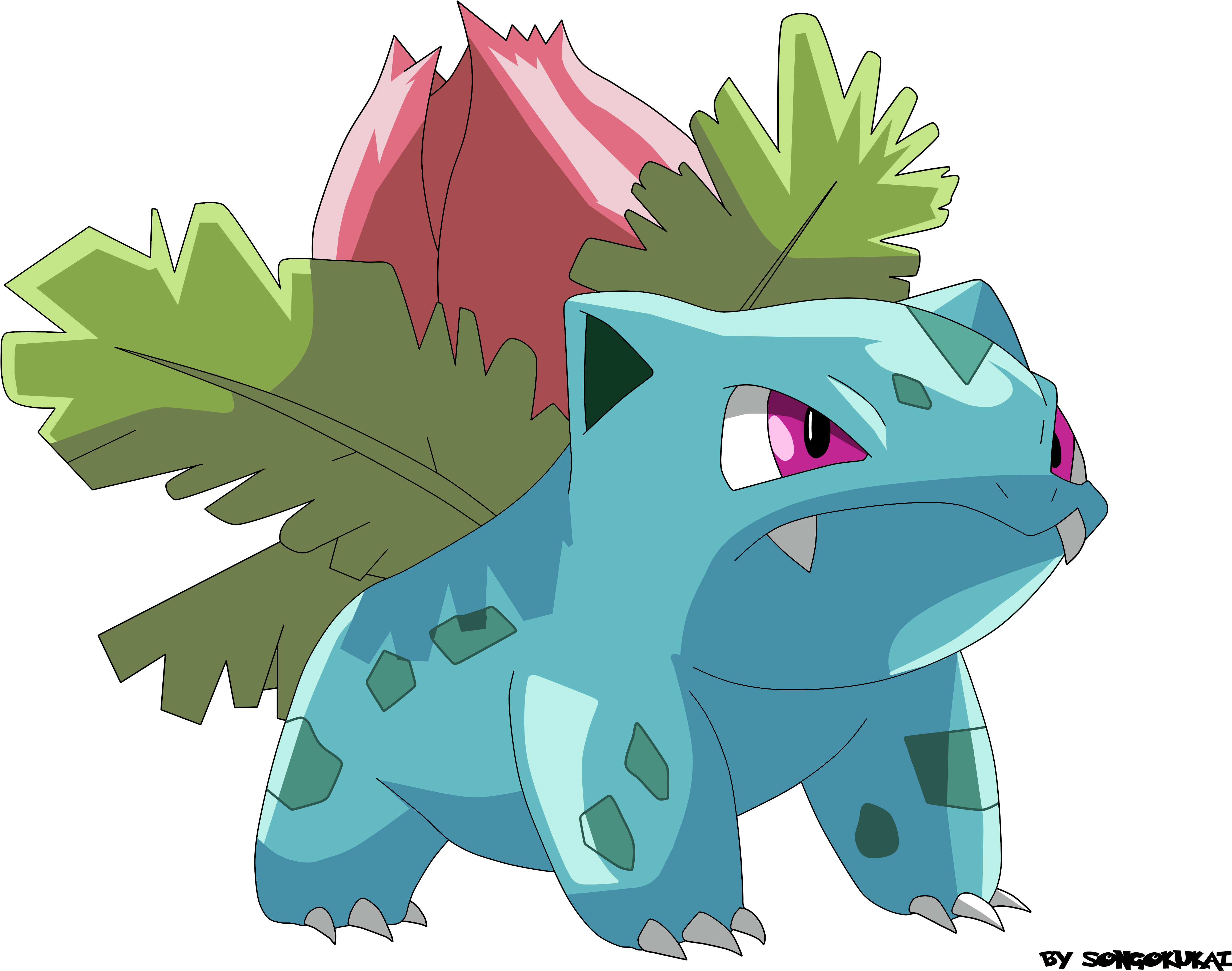 Ivysaur Is A Plant-type Pokémon / Poison Introduced - Bulbasaur / Ivysaur Pokemon Necklace (4800x3648), Png Download