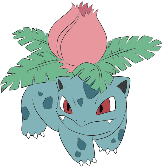 Jigglypuff Jigglypuff Vulpix Ivysaur - Female Ivysaur (550x560), Png Download