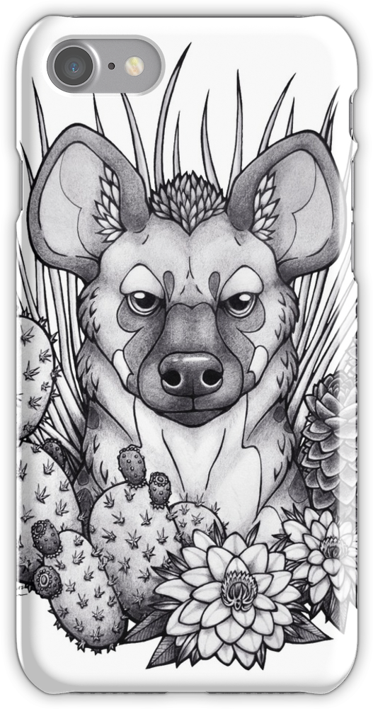 Hyena & Arid Plants Iphone 7 Snap Case - Mobile Phone Case (750x1000), Png Download