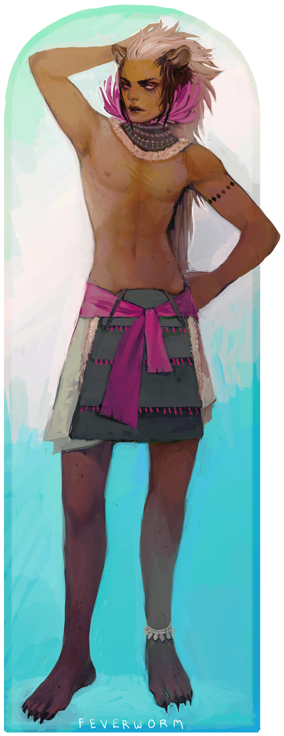 Feverworm Khari The Hyena King - Cosplay (900x1515), Png Download