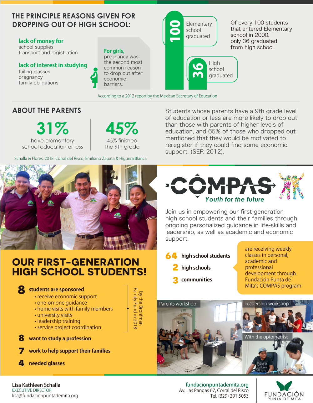 Join Us In Empowering Our First Generation High School - Punta Mita Foundation (1000x1294), Png Download