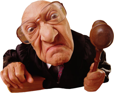 Does A Judge In The Unified Courts In New York Have - Crazy Judge (400x325), Png Download