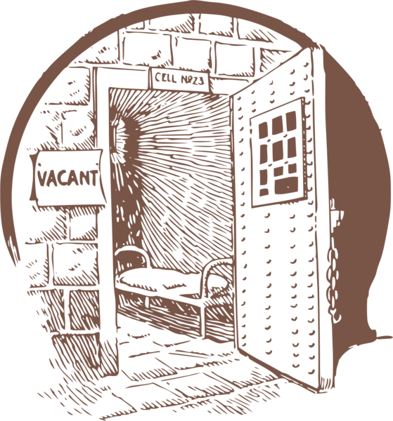 Images Free Svg Image Icon Silh - Open Jail Cell Clipart (559x600), Png Download